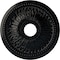 Ekena Millwork Bailey Ceiling Medallion (Fits Canopies up to 5 3/4"), 18"OD x 3 3/4"ID x 1 1/2"P, Jet Black CM18BIBLF - alternate 1